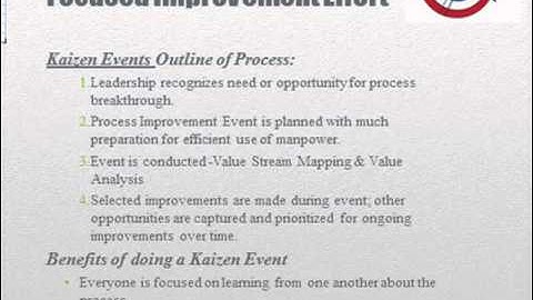 Kaizen for CI and Events