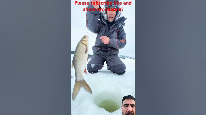Winter Fishing for ide🤤😍🔥 #fishing #grillfish #survival #cooking food #yammy