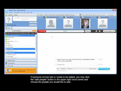 Skype Conference Call Tutorial