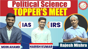 Toppers Talk | UPSC CSE-2022 | Optional Subject PSIR | Saraswati IAS | Rajesh Mishra