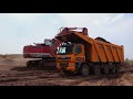 LAUSITZ O&K RH40 E (Teil 1.) Ginaf Caterpillar D11 Renaturierung Mass Excavator