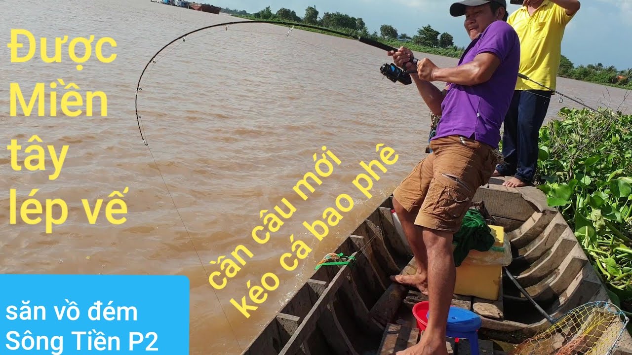 Kéo cá xệ nách là có thiệt. Kéo cá đuối sức với cách câu này | Săn bắt SÓC TRĂNG |