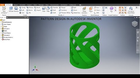 Slot pattern on Circular Profile in Autodesk Inventor || Autodesk Inventor Tutorials || Cad practice