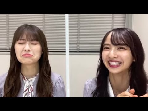 初期の大園桃子のものまねをする岩本蓮加