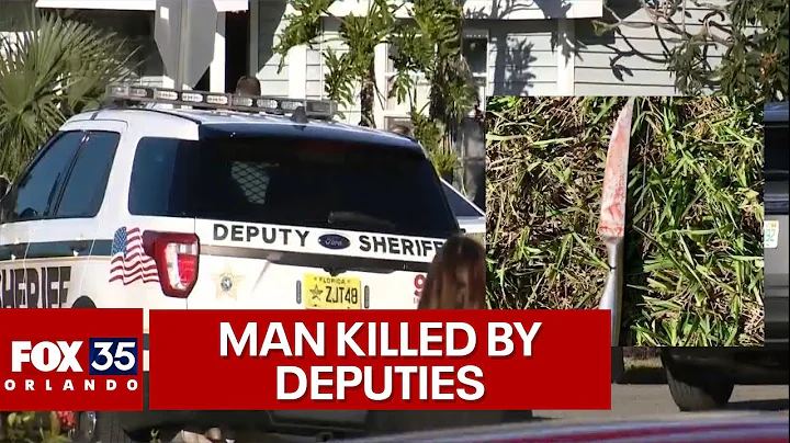 Knife-wielding man charges at Orange County deputies before being shot