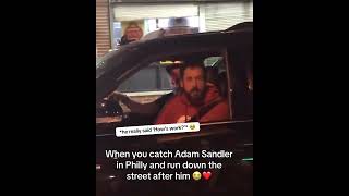 Adam Sandler really said ‘how’s work?’ 😂😭 (via @gemma_sapienza/IG)