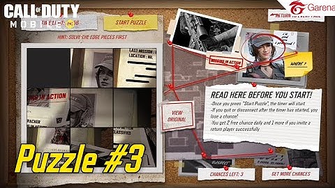 HOW TO SOLVE PUZZLE #3 in Finding Urban Tracker Event (Garena) | COD MOBILE