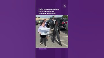 Major news organisationsin the US reject new Pentagon press rules