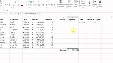 Analisi Dati con Excel 2013 - 33 - DB.SOMMA