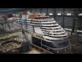 Disney wish construction time lapse  meyer werft shipyard