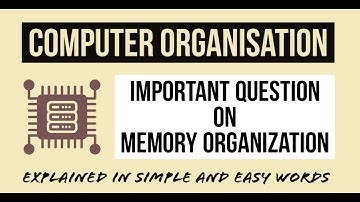 17. Important Question on Memory Organization | COA | CRACK GATE CSE |