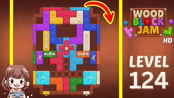 Wood Block Jam Level 124 Solution Walkthrough