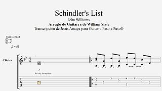 Schindler's List - Guitarra Solista - Tablatura por Jesús Amaya... chords
