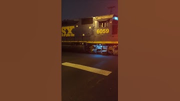 CSX light power move on the Hanover sub at night