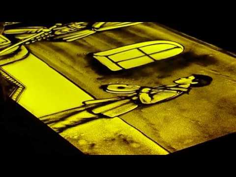 nona giunashvili (sand art) ნონა გიუნაშვილი \"ქვიშის ზღაპარი\"-მეჩონგურე