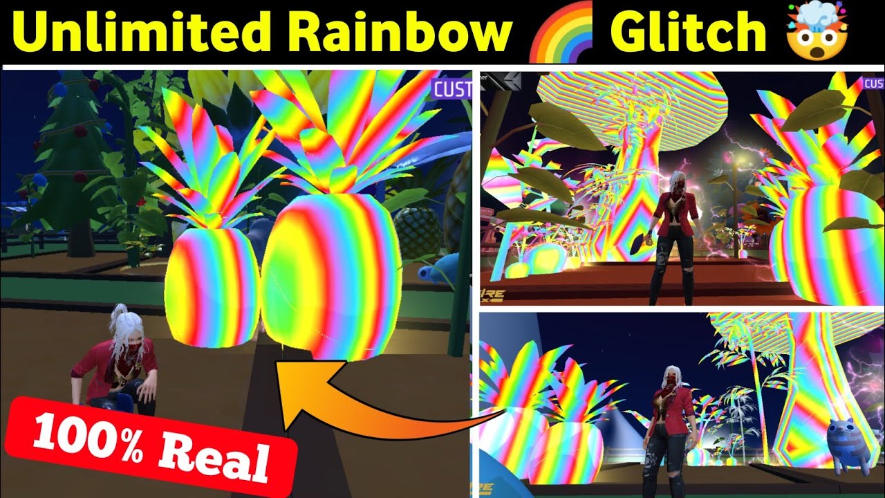 Free Garden Rainbow Glitch Trick 🌈 | Free Garden New Glitch today 🤯 | Free Fire Free Garden Map Code