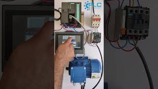 Simple PLC Project with HMI | Motor Control with Start & Stop Delay