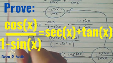 PROVE a Hard TRIG IDENTITY | Verify cos(x) /(1 - sin x)= sec(x) + tan(x) | Trigonometry
