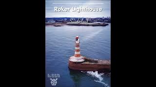 🌊 Roker Lighthouse – A Beacon of Sunderland’s Coastal Heritage 🛟 #aerialfootage #rokerlighthouse