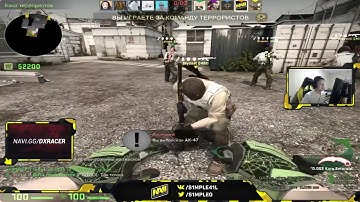 CS:GO - s1mple playing FPL on Cache