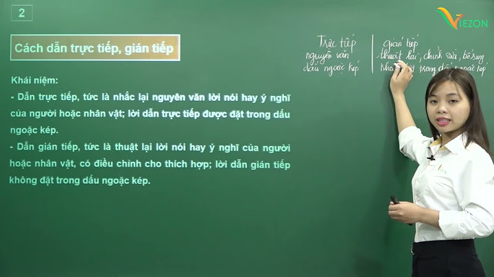 Thế nào là cách dẫn trực tiếp VD?