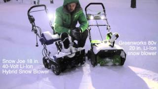 Greenworks vs Snow Joe: Real world comparison