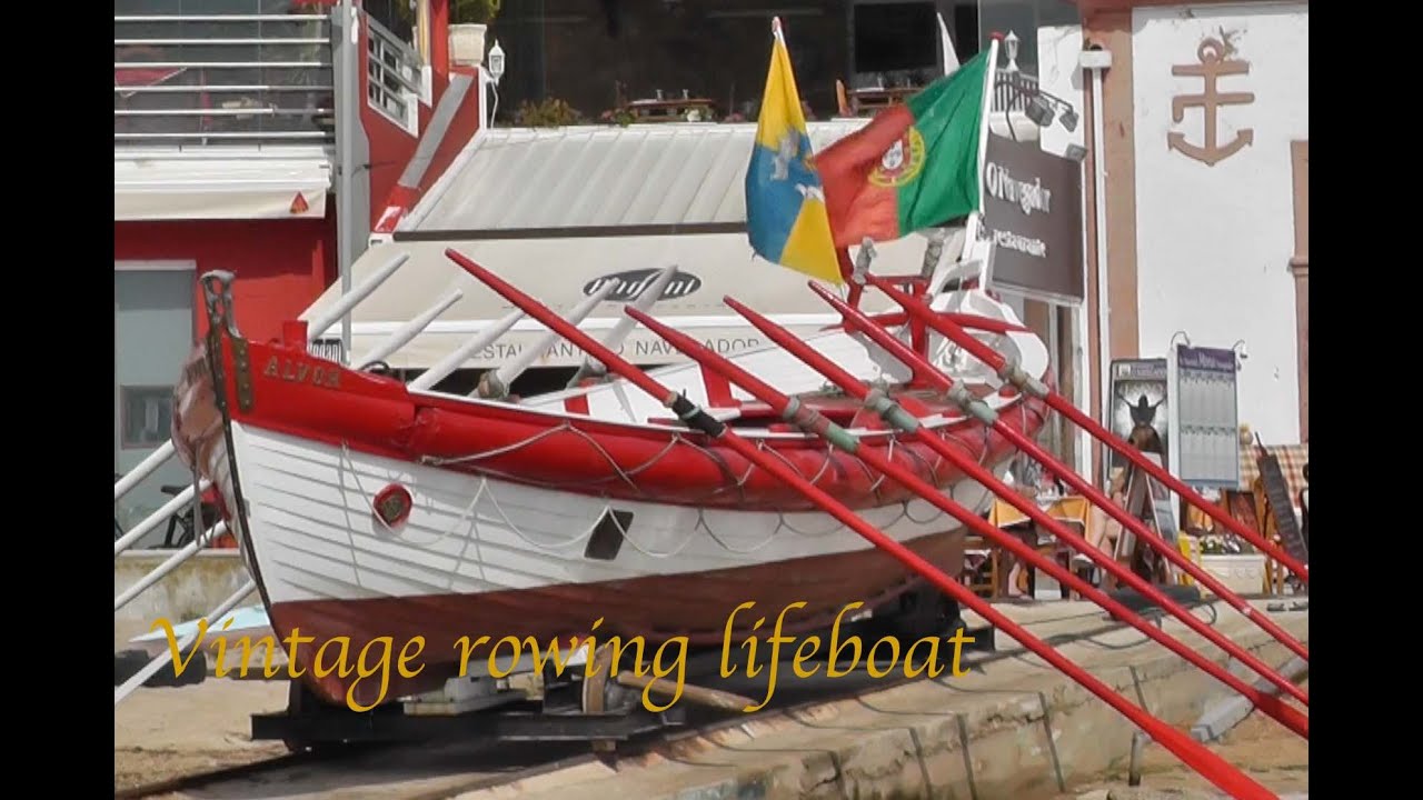 Vintage rowing lifeboat