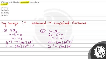 Which one of the following compounds is expected to be coloured?....