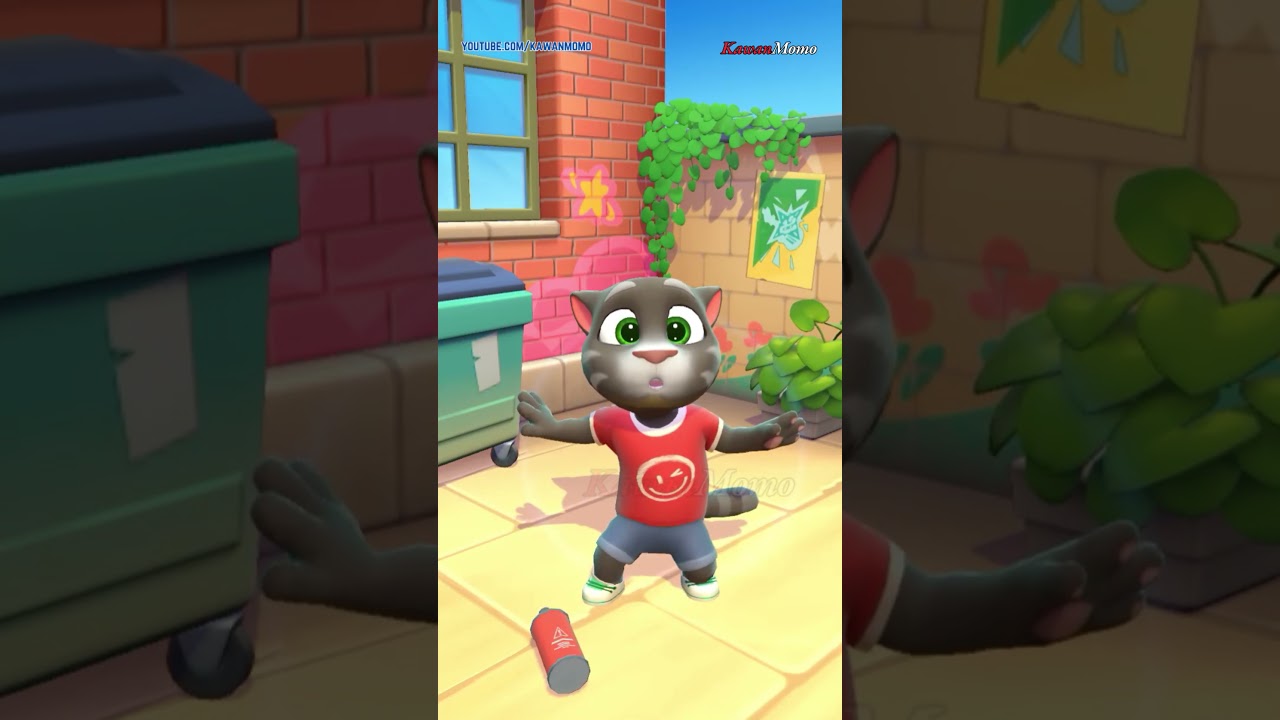 Смешные видео с говорящим котом Томом || Перезапуск Talking Tom в 2026 году || Том с перевернутым...