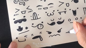 Drawing Doodles Chibi face- Simple | Vẽ những biểu tượng cảm xúc chibi đơn giản | DRAW SO EASY