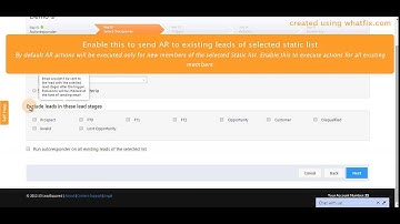 Autoresponder Emails that trigger based on Lead Activities