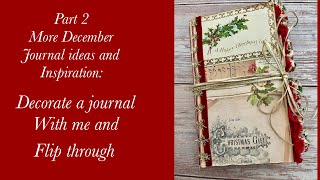 Part2: decorate a December journal with me