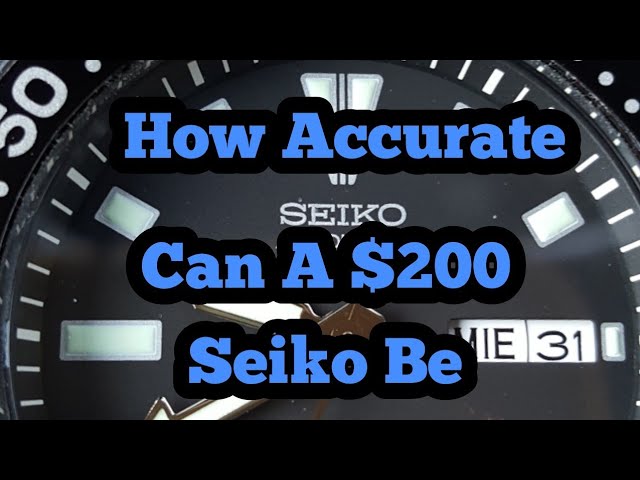 How Accurate Is A Seiko Watch ? - YouTube