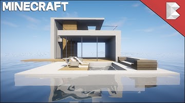 Minecraft: How to Build Modern Floating House Part 2