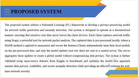 Federated learning based intrusion detection system