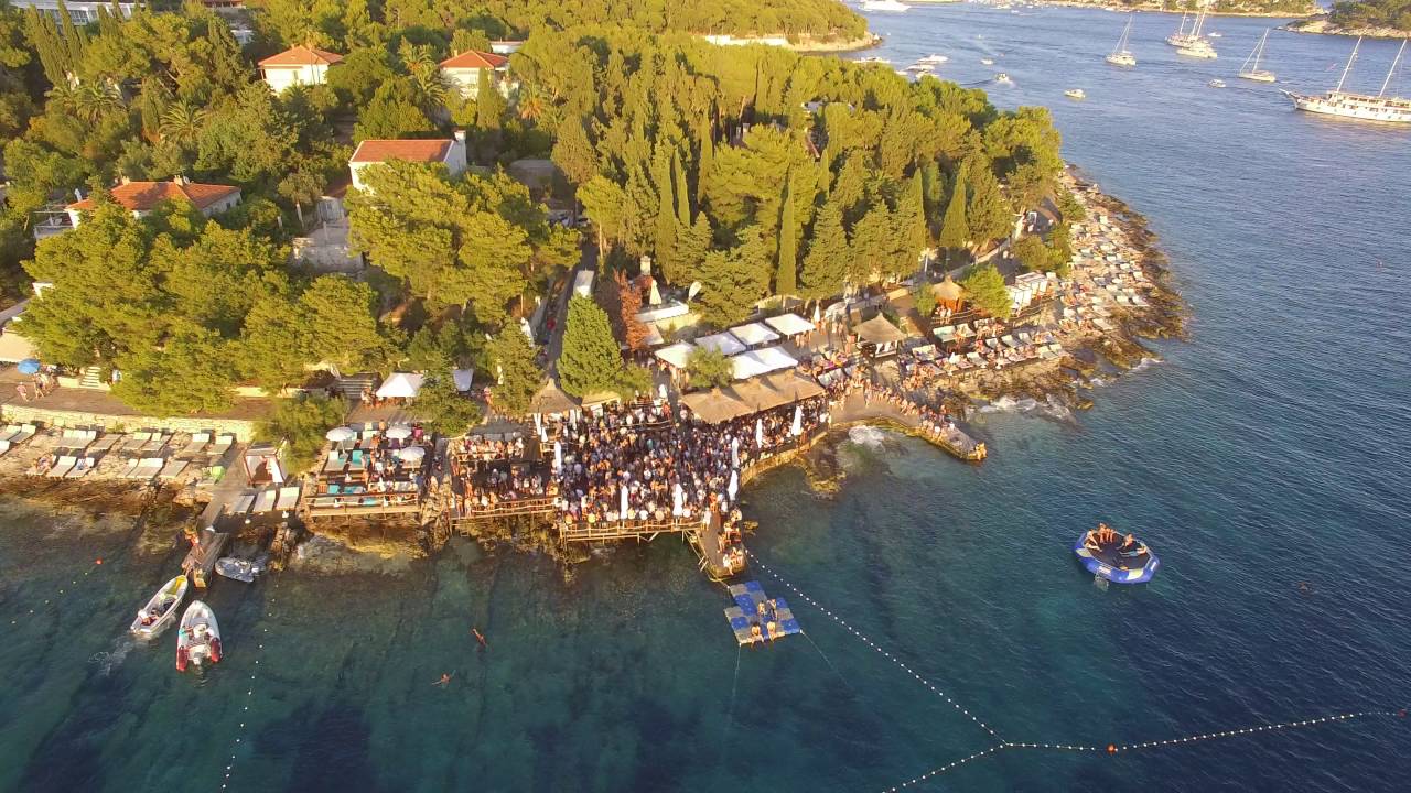 Hula Hula Hvar Summer 16 From The Air Youtube