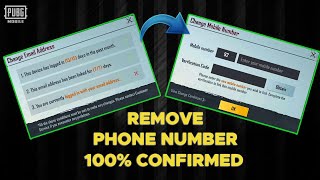 Remove Third Link in Pubg | How To Unlink Email Or Phone number In PUBG Mobile