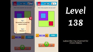 IQ Boost Level 138 How many squares can you see?