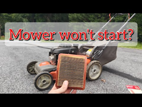 Husqvarna lawnmower not starting? #diy #easy #repair #mower #honda
