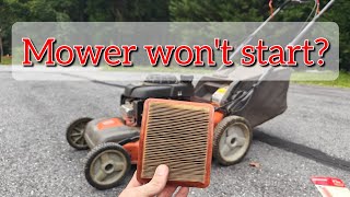 Husqvarna lawnmower not starting? #diy #easy #repair #mower #honda