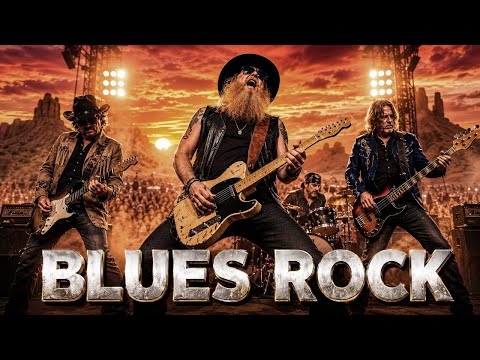 Best Power Blues Rock Guitar Riffs 🎸🔥 | Janis Joplin, ZZ Top, Led Zeppelin Style Playlist