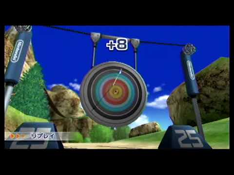 Wii Sports Resort アーチェリー（archery） 95点（95points）IOHD0394