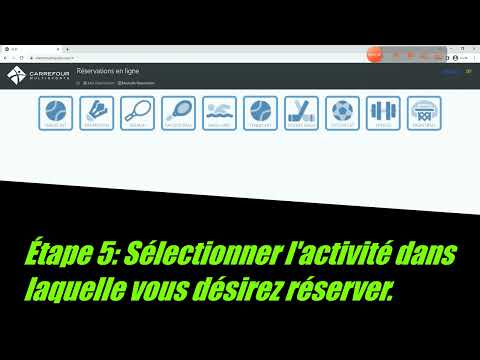 Tutoriel - Réservations en ligne | Carrefour Multisports