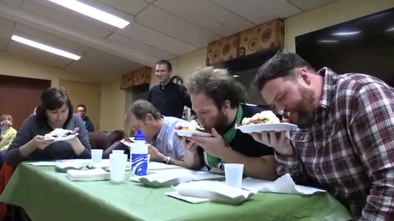 Community Living Pancake FlipOff/Eating contest 2015 YouTube