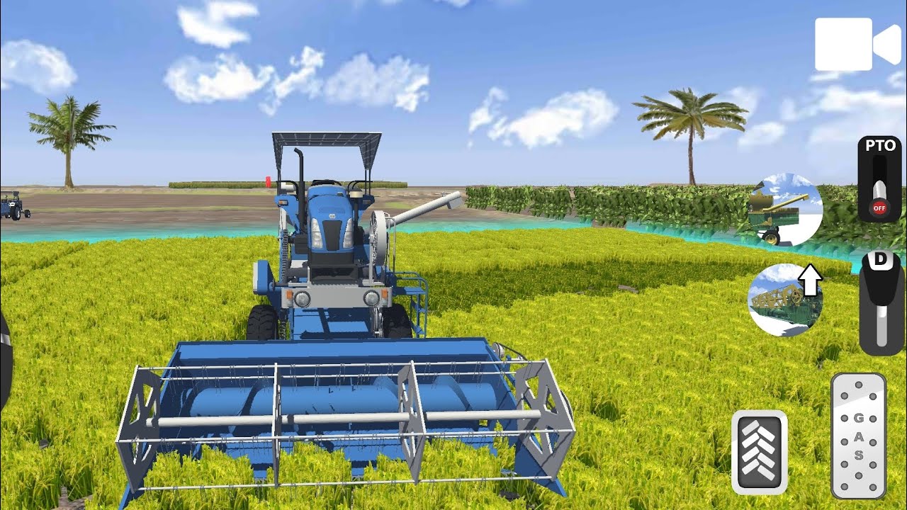 NEW HELLAND 🚜 Harvester chala ke maja aa gai ya ! 