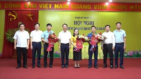 Công bố quyết định của Ban Thường vụ Huyện ủy về công tác cán bộ