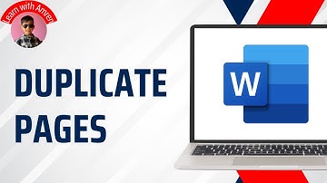 How to Duplicate a Page in Ms Word