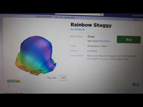 Rainbow Shaggy Hair Roblox