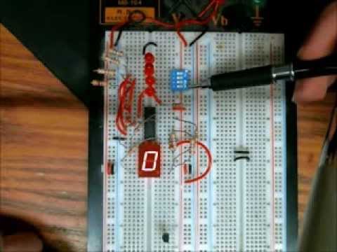 7447 7 Segment Display - YouTube circuit diagram for 7 segment decoder 