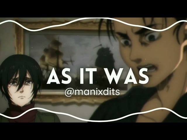 As It Was - Harry Styles『edit audio』 class=